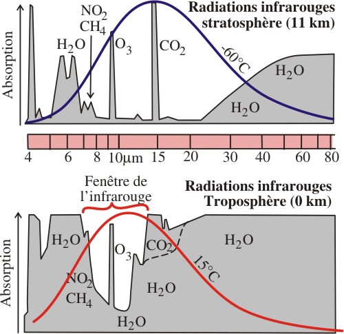 Absorption dans l'infrarouge